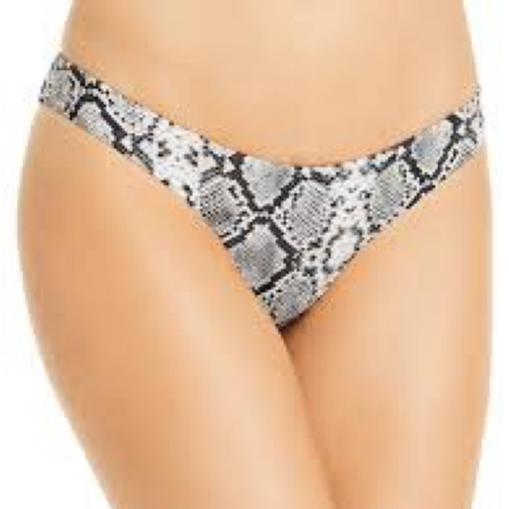 Aqua Swim for Bloomingdale’s Snakeskin Bikini Bottom SIZE XL